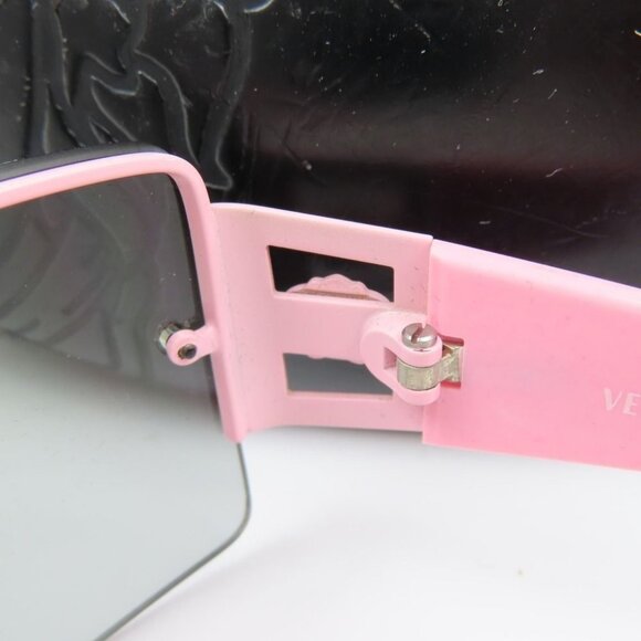 RARE Versace Vintage Medusa Semi Rimless Pink Rose Sunglasses 90s 2029-B - Picture 7 of 10